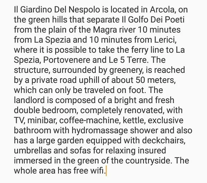 Hotel Il Giardino Del Nespolo Arcola Penzion